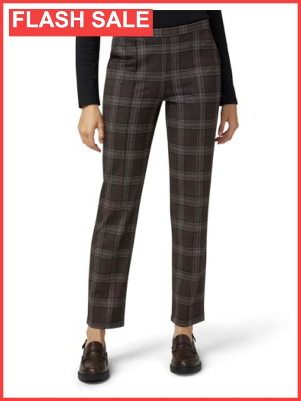 Pull On Ponte Trouser Leggings Mid Rise Tapered